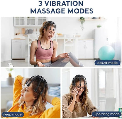 Full Coverage Head Massager with 3 Modes – Relax & Refresh
