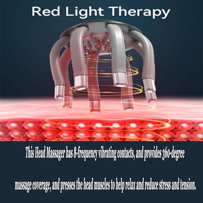 Full Coverage Head Massager with 3 Modes – Relax & Refresh